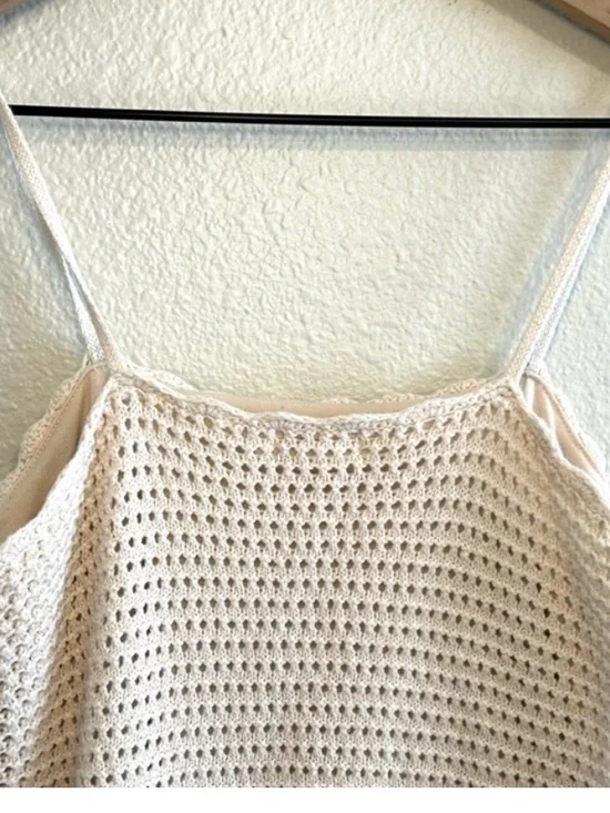 Vintage Mossimo Crochet Midi Dress Spaghetti Strap Boho Festival size Small - Picture 5 of 8